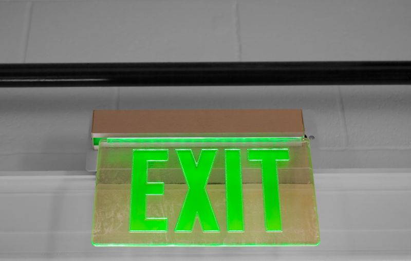 Fire Exit Sign Installation